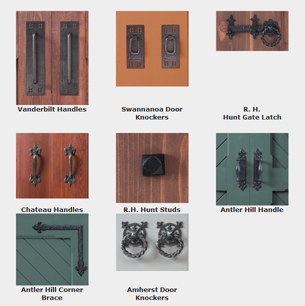 Premium Hardware on Garage Doors